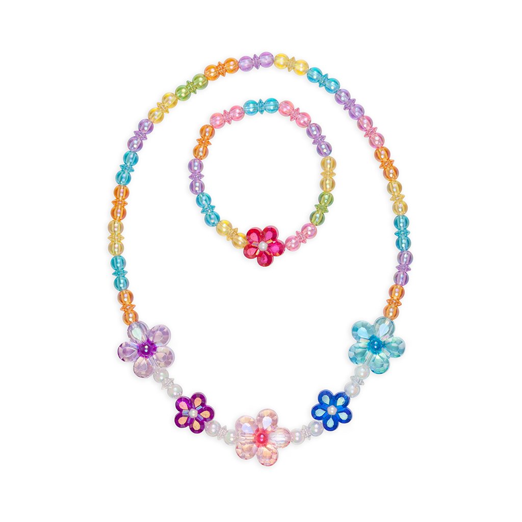 Collar y Brazalete Flores de Colores [86031]