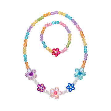 Collar y Brazalete Flores de Colores [86031]