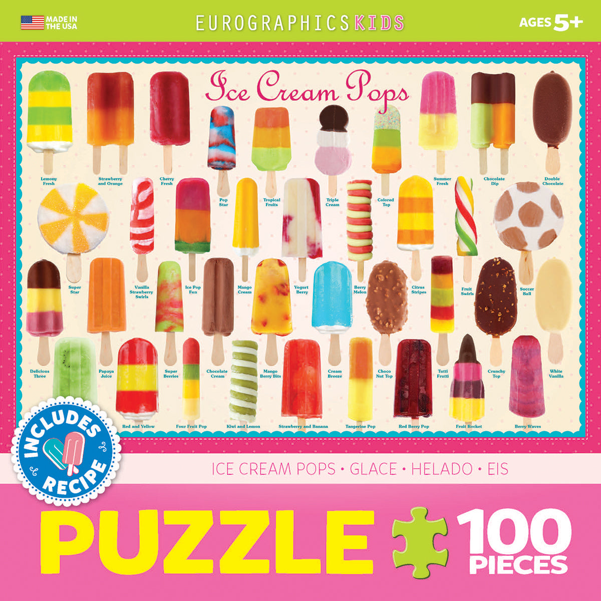 ROMPECABEZAS ICE CREAM POPS 100 PZ