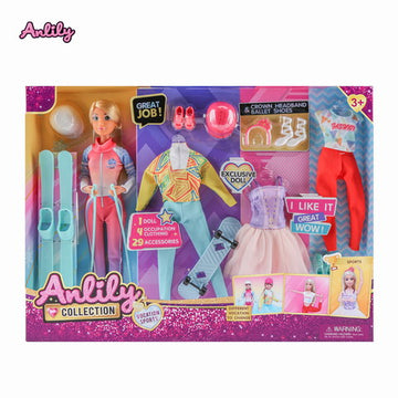 Juego de Muñeca de Moda 11.5in Cuerpo Sólido [GZT-16038A]