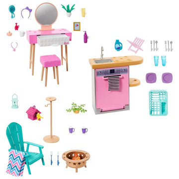 BARBIE SURTIDO DE DECORACIÓN CON MUEBLES