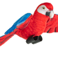 PELUCHE GUACAMAYA ROJA VOLADORA DE LA SELVA TROPICAL
