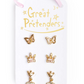 Pendientes de Corona 3 Pares [90607]