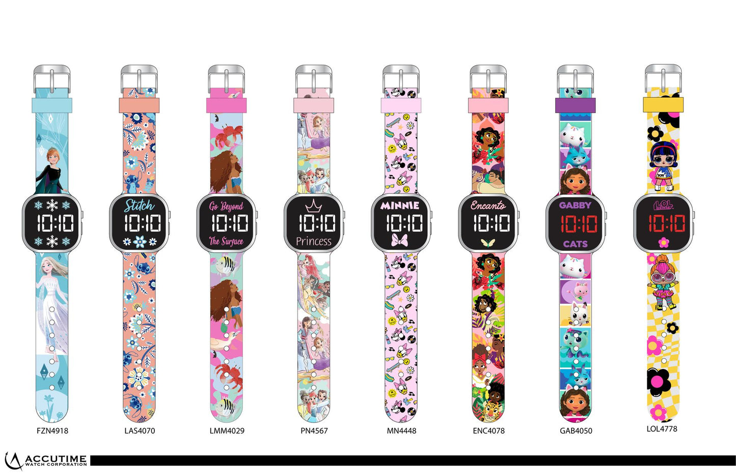 Reloj Minnie & Daisy LED Rosado [MN4448]