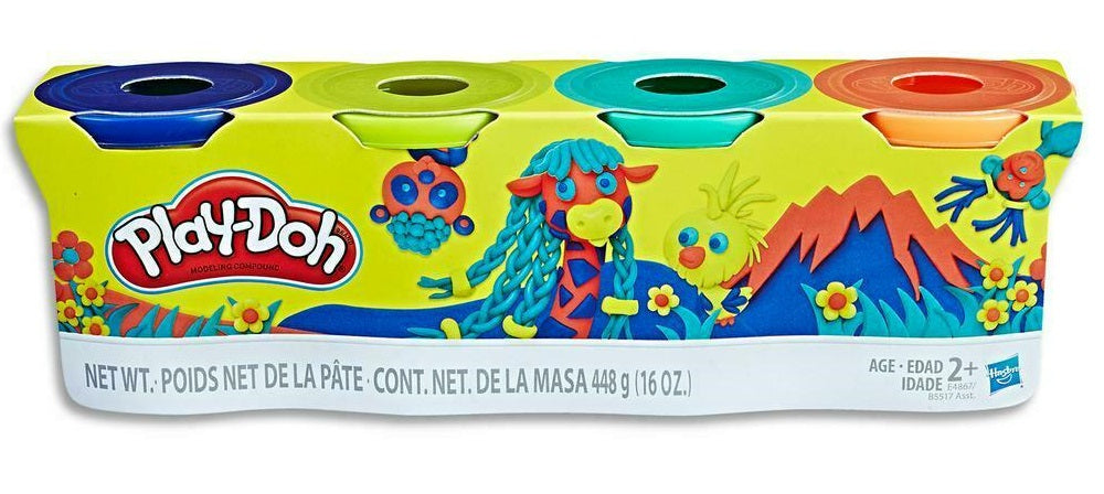 PLASTILINA PLAY DOH COLORES CLASICO 4 PZ