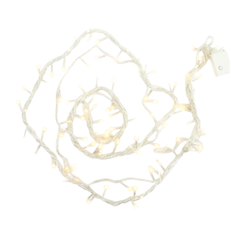 Luces led navideñas 100l blanco cálido 110v