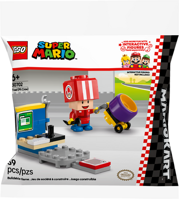LEGO SUPER MARIO KART TOAD EQUIPO DE MECANICOS