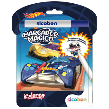 Libro de Colorear con Marcador Mágico Hot Wheels [NV-M-MP-7221]