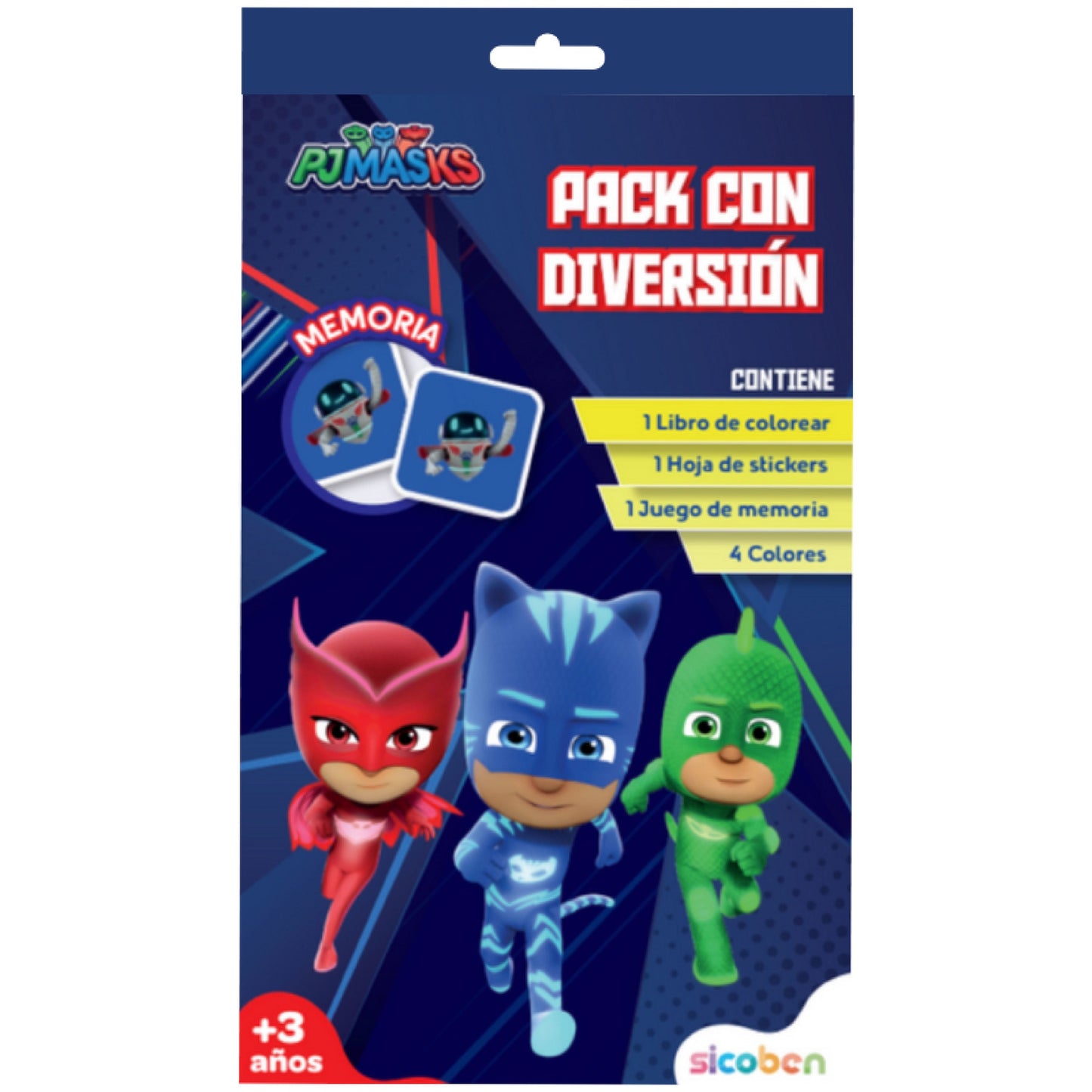 Pack con Diversión Juego Memoria PJ Mask [NV-H-PME-7167]