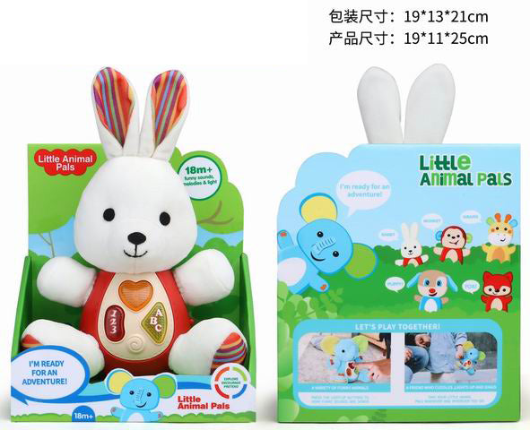 Conejo 20 cm con Luz y Música [DWM-1114A]