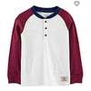F23 T B HENLEY GREY BURG LS HENLEY