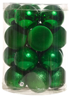 Juego 20 esferas navideñas verde 6cm
