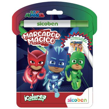 Libro de Colorear con Marcador Mágico PJ Mask [NV-H-MP-9201]