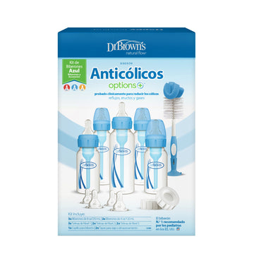 Set de Regalo con Biberón Angosto Azul Anticolicos [SB05407-INTLX]