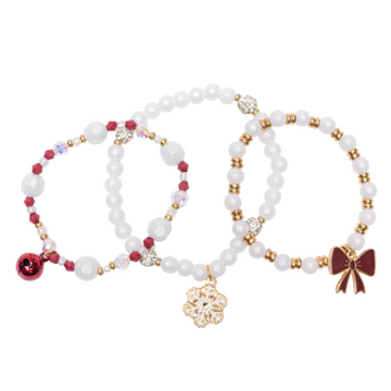 Pulseras Navideñas y Expositor 24 Piezas [85500]