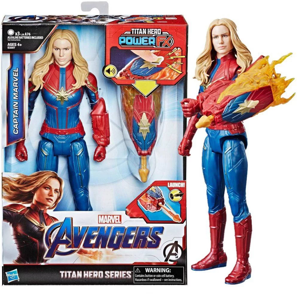 Avengers Figura Titan Hero Cap Marvel 12" [E3307]
