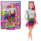 Barbie Muñeca Peinado Leopardo Pelo Arcoíris [GRN80]