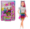 Barbie Muñeca Peinado Leopardo Pelo Arcoíris [GRN80]