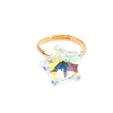 Collar y Anillo Boutique Estrella Holográfica [90414]