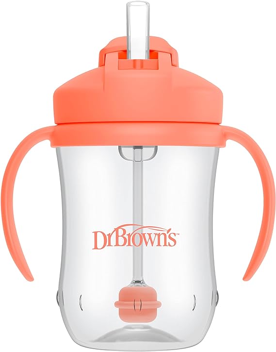 Vaso con Pajilla Baby 9 oz Coral [TC91103-P12]