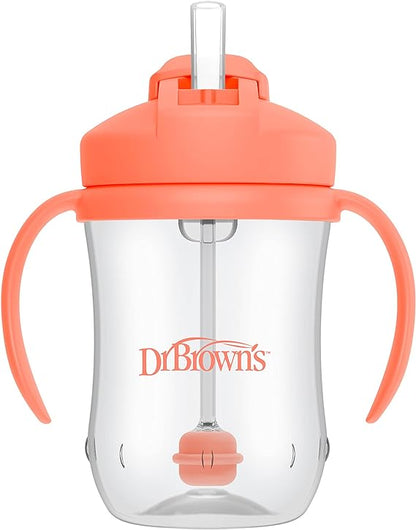 Vaso con Pajilla Baby 9 oz Coral [TC91103-P12]