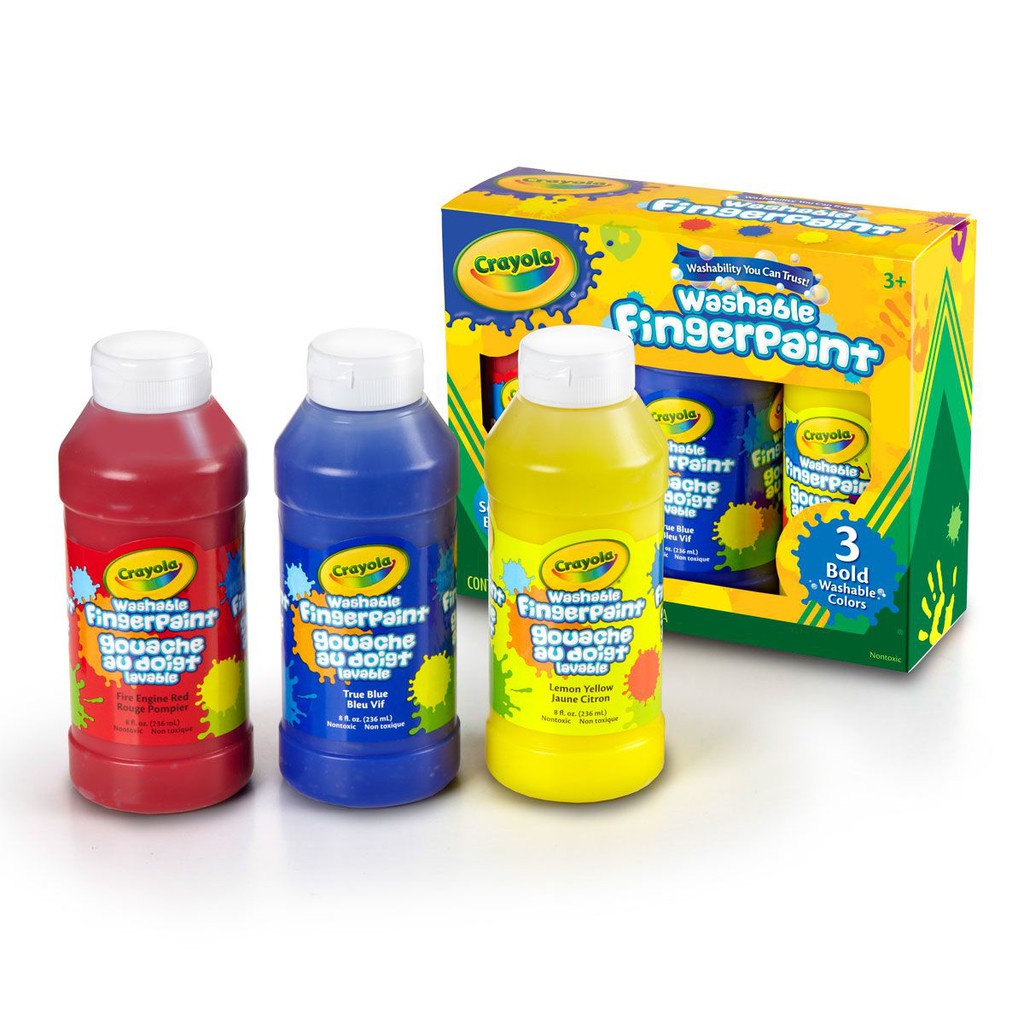 Pintura para Dedos Clásica 8 oz 3 Piezas [551310]