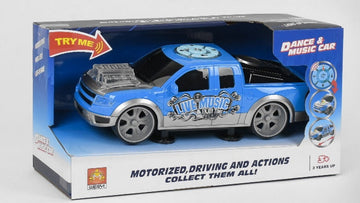 Carro con Luces y Sonido 1:18 Azul [DC-11600A]