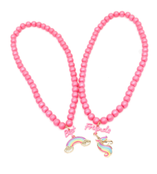 Juego de Collar de Unicornio Arcoíris Best Friends 2 Piezas [86132]