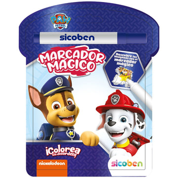 Libro de Colorear con Marcador Mágico Paw Patrol Blue [NV-N-MP-0296]