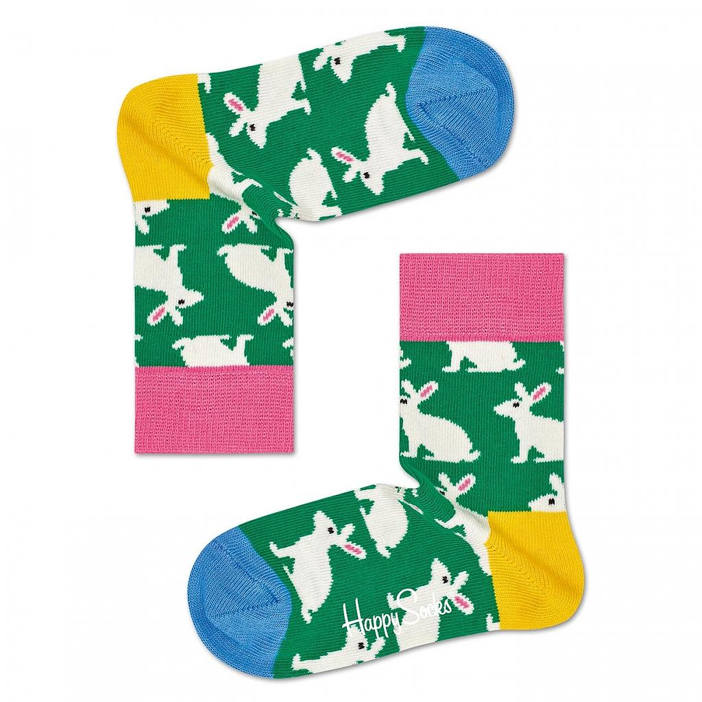 CALCETINES VERDES CON CONEJOS