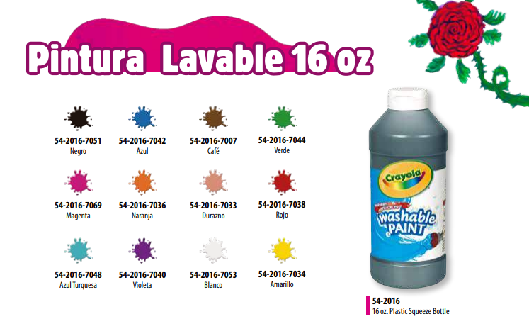 Pintura Lavable 16 oz Turquesa [5420167048]