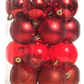 Juego 20 esferas navideñas rojo 6cm