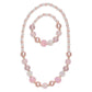 Collar y Brazalete Perlas Rosadas [86109]