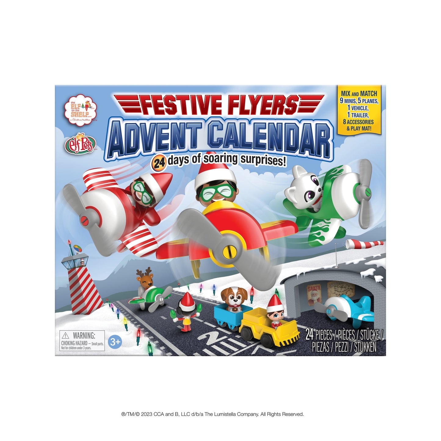 THE ELF ON THE SHELF CALENDARIO DE ADVIENTO FESTIVAL DE AVIONES