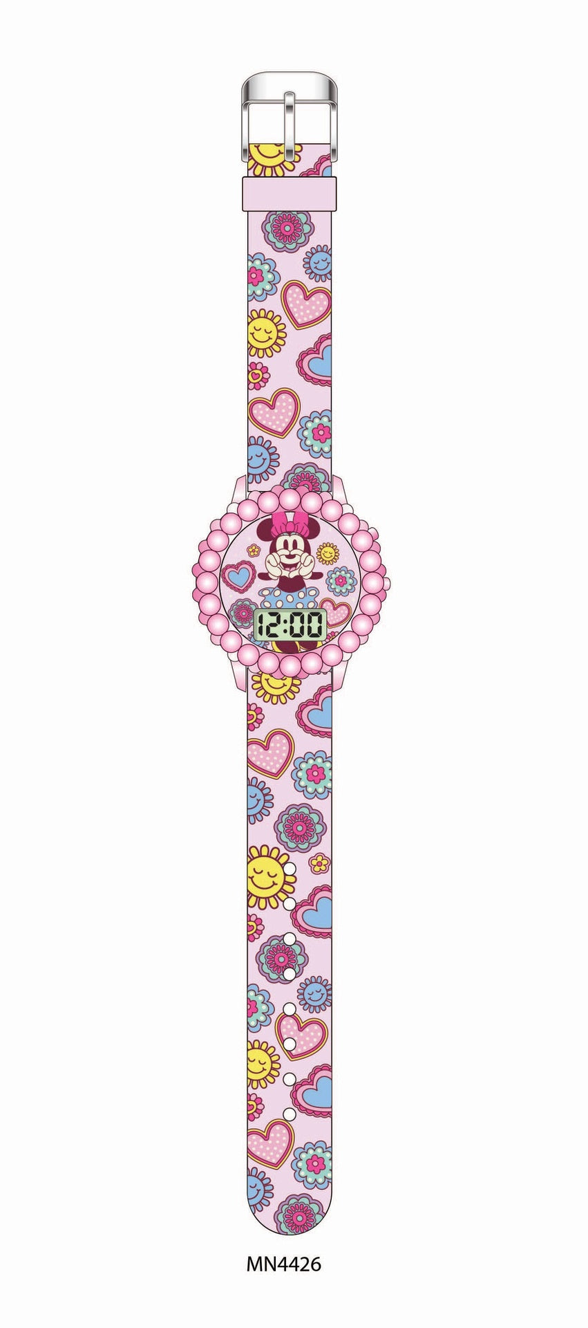 Reloj Minnie LCD con Bisel [MN4426]