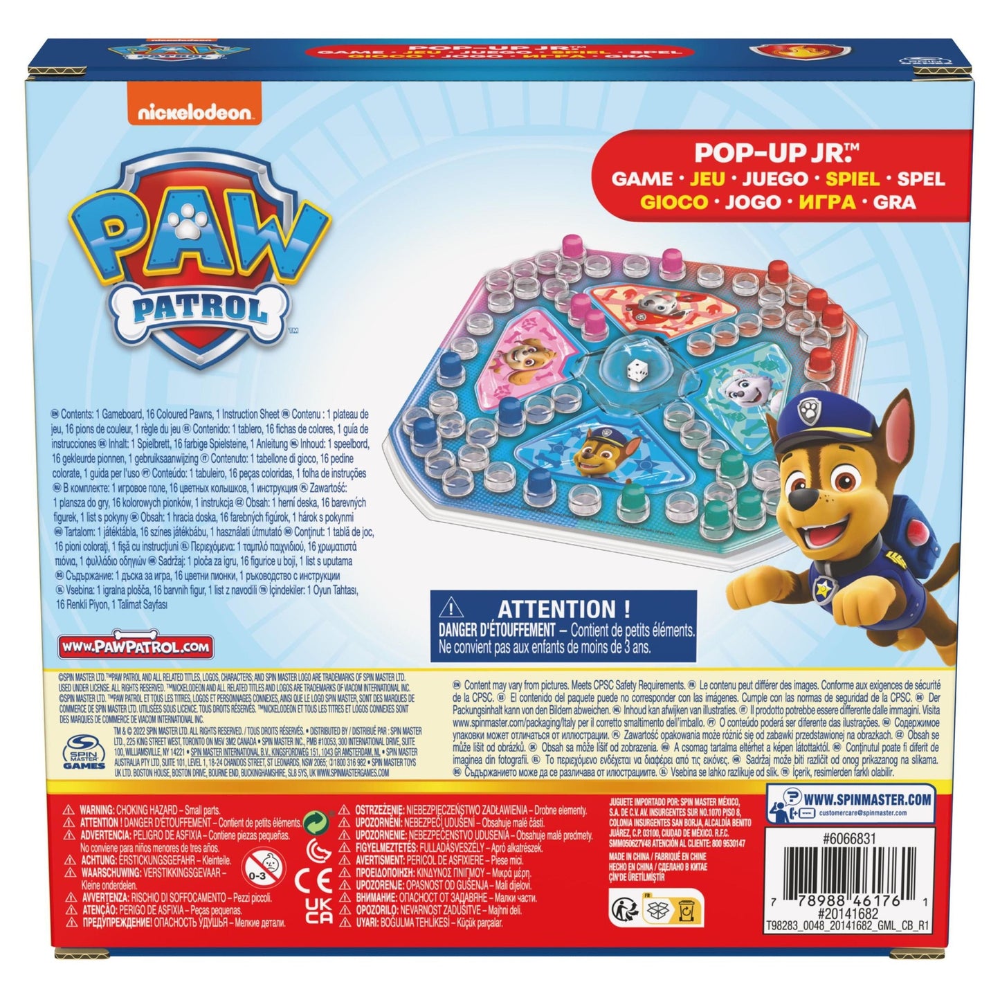 Paw Patrol Juego Pop-Up Jr. [6066831]