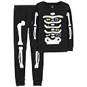 FA23 KN 2PC COTTON PJ N SKELETON PRT