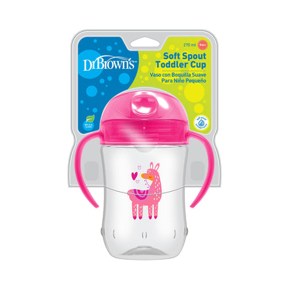 Vaso Transición Boquilla Suave Super Héroe Rosado 9 oz [TC91024-INTL]