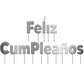 Velas Feliz Cumpleaños Plateado [HM-SL-VLHB]