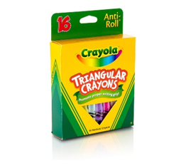 Crayones Triangulares Anti Roll 16 Piezas [524016]