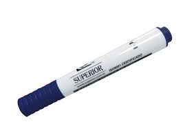 MARCADOR ACRÍLICO PUNTA BISELADA AZUL