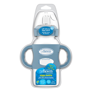 Biberón B-Ancha + Asas Azul 9 oz [WB91081-P3]