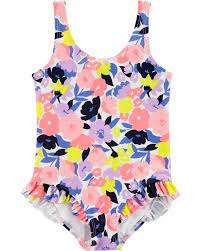 GIRLS 1 PC SWIMSUIT S19 MULTICLR FLORAL