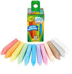 Tiza para Acera Lavable 12 Piezas [512012]