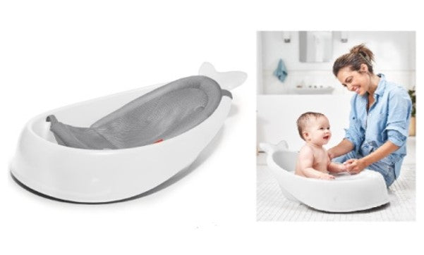 Bañera para Bebé 3 Pasos Blanco Moby [9P466810]