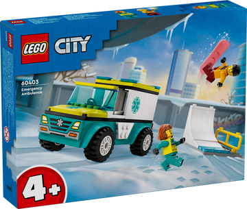 LEGO Emergency Ambulance and Snowboarder [60403]