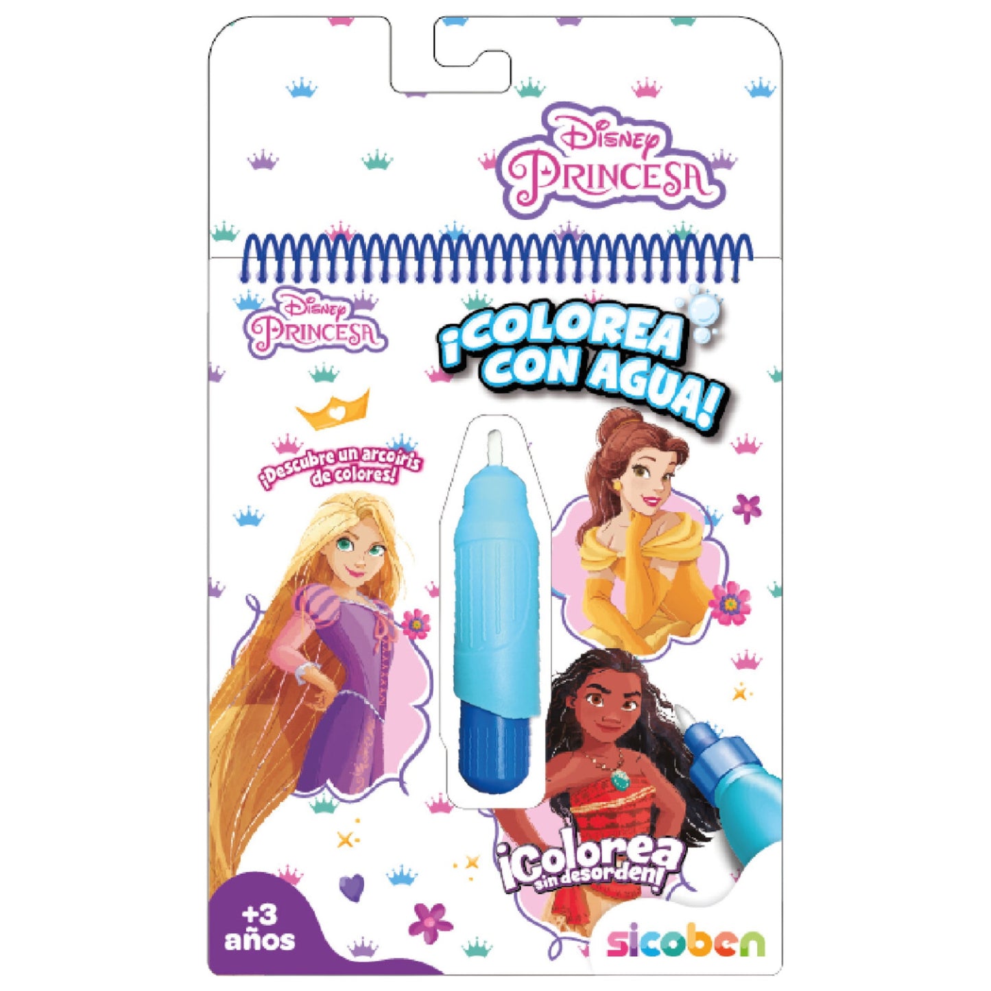 Colorear con Agua Disney Princesas [NV-D-AQ-3184]