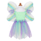 Vestido Mariposa con Alas y Varita Verde Talla 5-6 [35905]