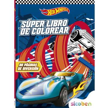 Super Libro de Colorear Mattel Hot Wheels [BP-M-C-0342]