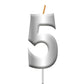 Vela Plateada Número 5 [HM-VLS-VLS5]